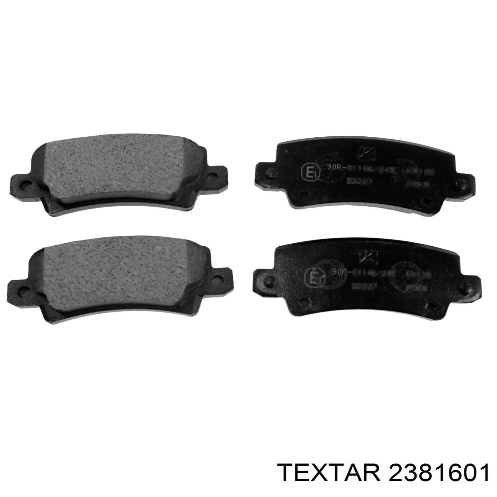 2381601 Textar колодки гальмові задні, дискові