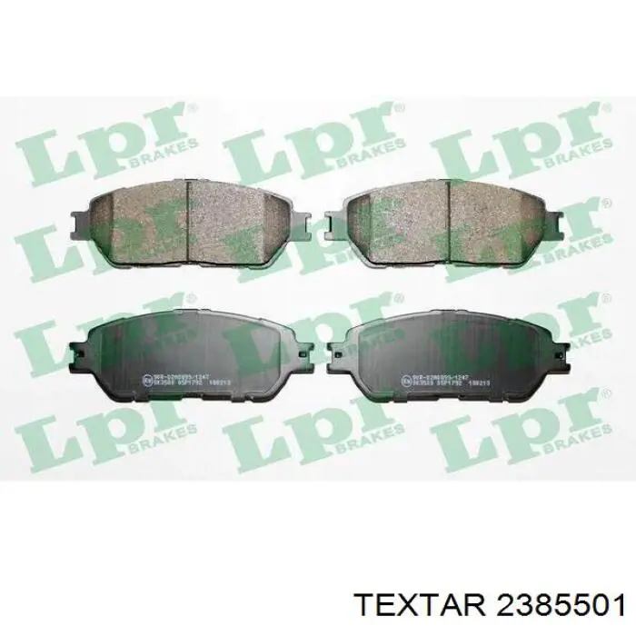 Купити 2385501 Textar Колодки гальмівні передні, дискові