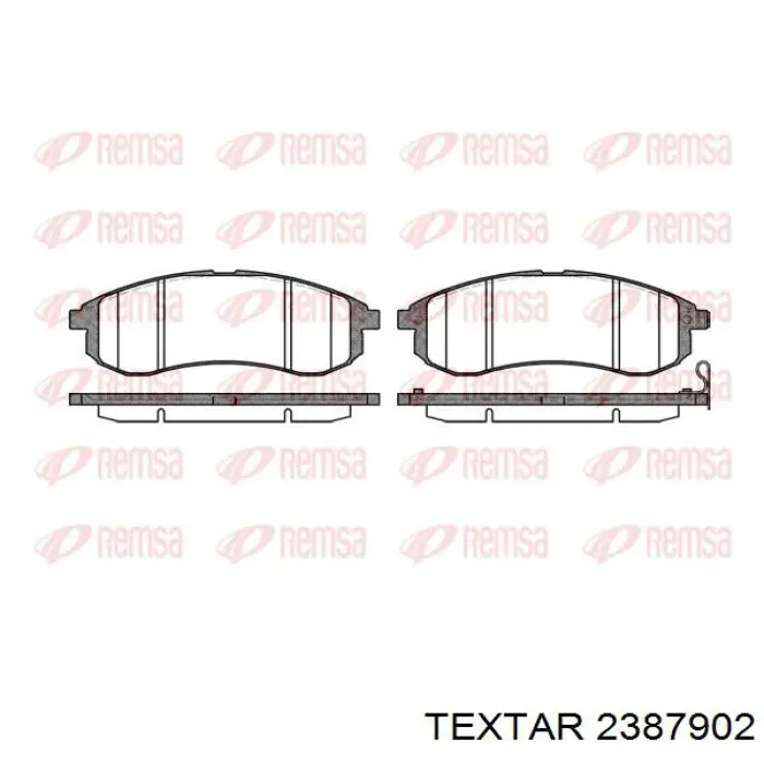 Колодки гальмівні передні, дискові 2387902 Textar