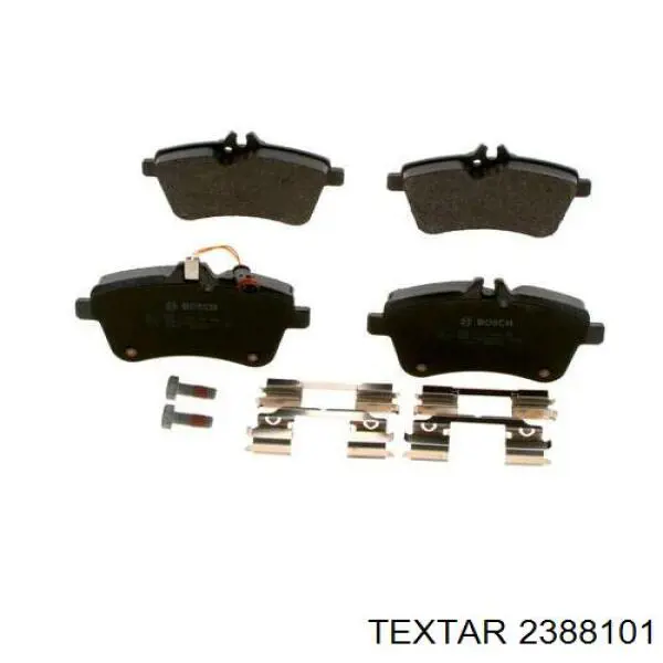 Купити 2388101 Textar Колодки гальмівні передні, дискові