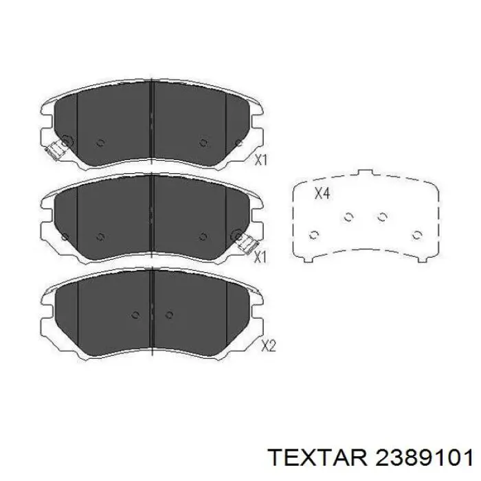 Тормозні колодки Textar 2389101