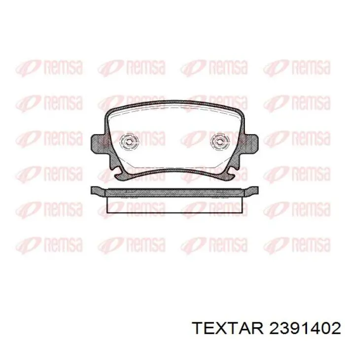 Задні гальмівні колодки Textar 2391402 ціна, від 16.32 USD