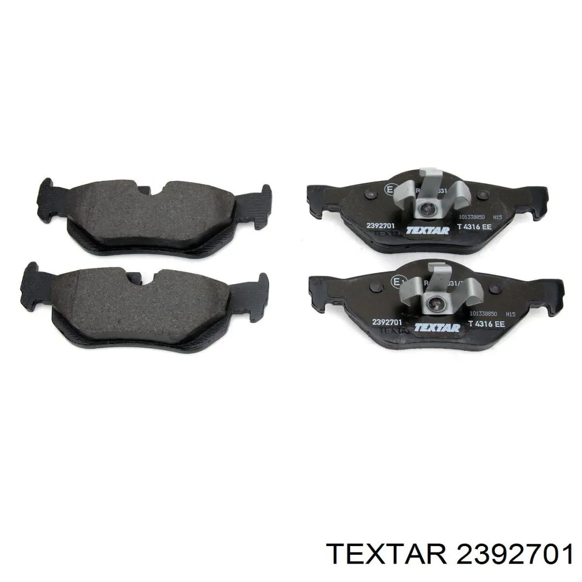 Задні гальмівні колодки Textar 2392701 ціна, від 31.64 USD