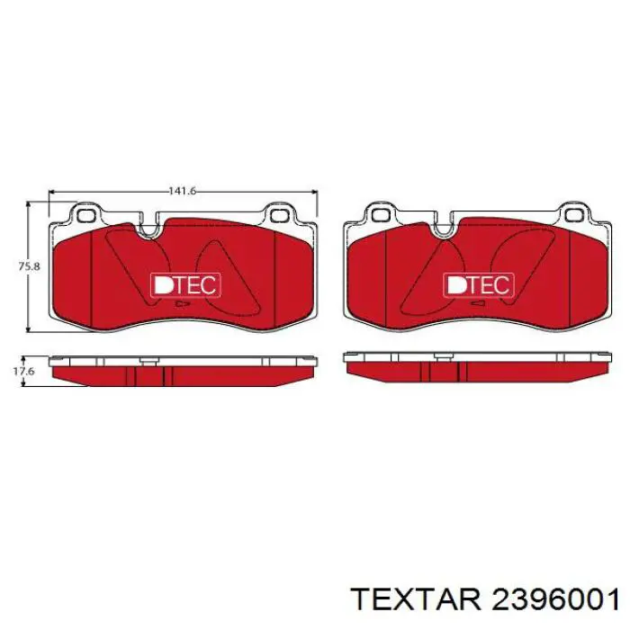 Гальмівні колодки Textar 2396001 ціна, від 58.58 USD