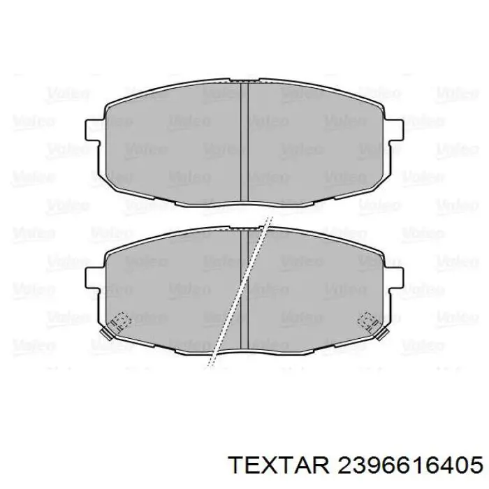 Купити 2396616405 Textar Колодки гальмівні передні, дискові