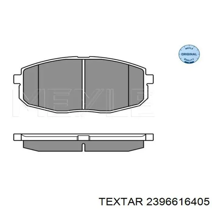 2396616405 Textar Передні гальмівні колодки
