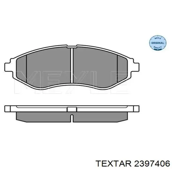 Купити 2397406 Textar Колодки гальмівні передні, дискові