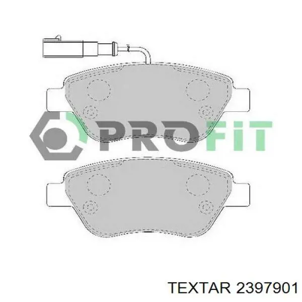 Гальмівні колодки Textar 2397901 ціна, від 21.17 USD