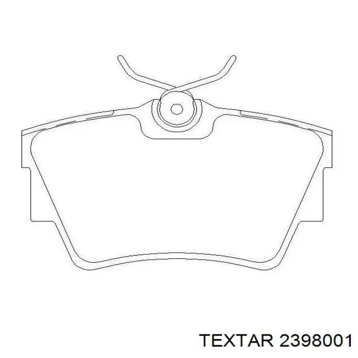 2398001 Textar колодки гальмові задні, дискові