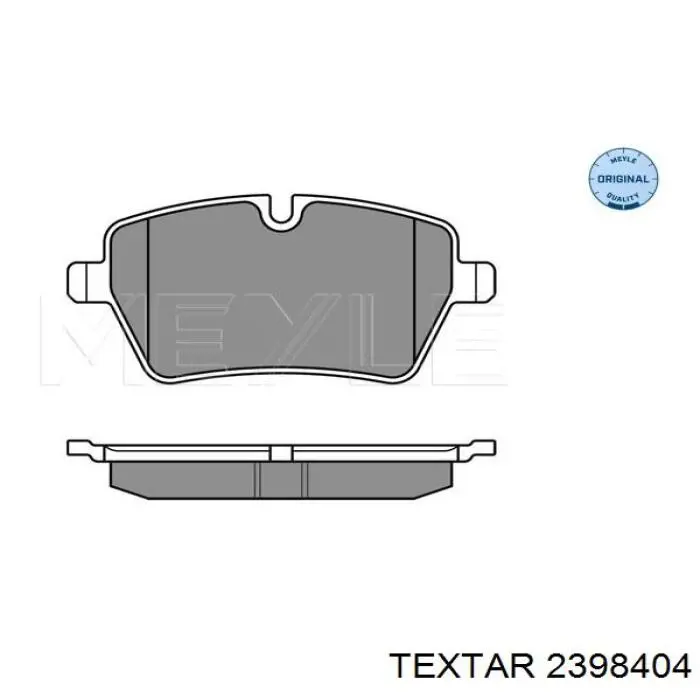 Купити 2398404 Textar Колодки гальмівні передні, дискові