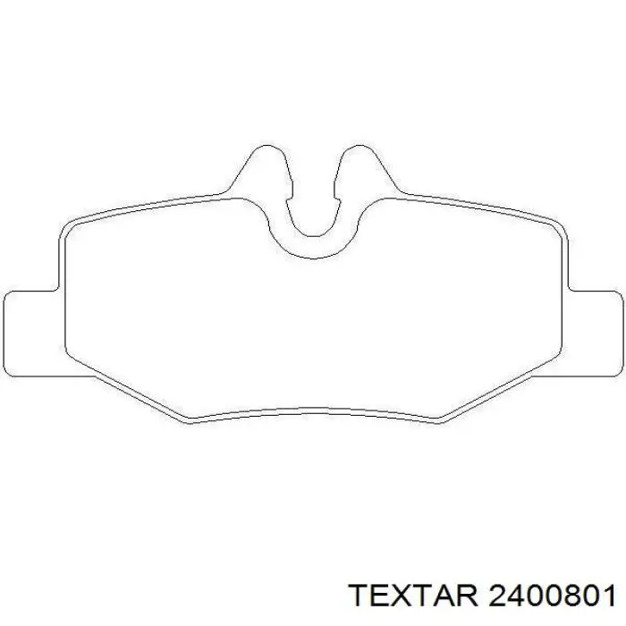 Задні гальмівні колодки Textar 2400801 ціна, від 40.65 USD