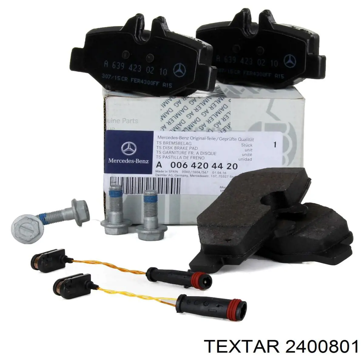 Задні дискові колодки Textar 2400801
