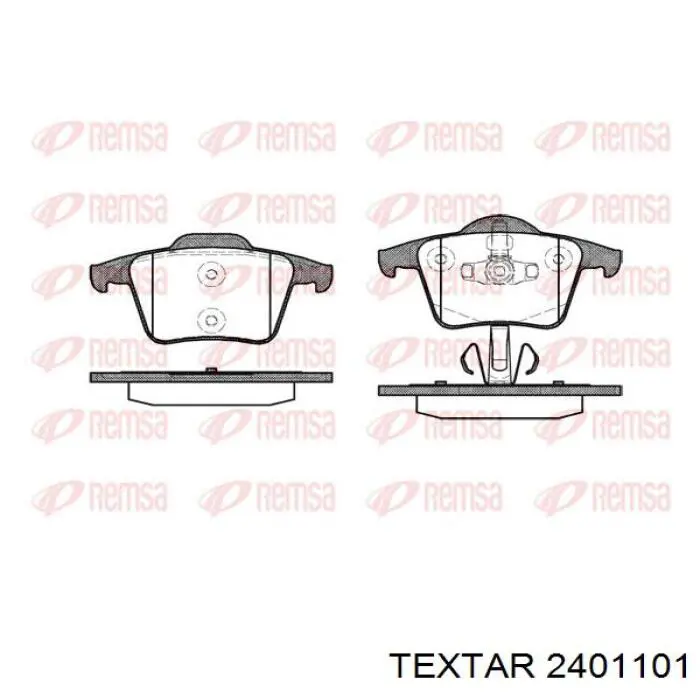 Задні гальмівні колодки Textar 2401101 ціна, від 26.93 USD