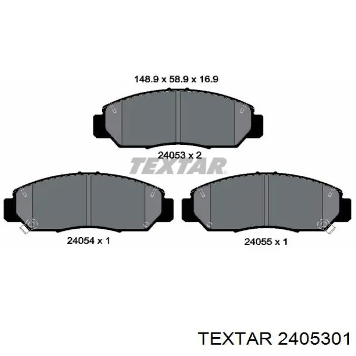 Гальмівні колодки Textar 2405301 ціна, від 18.52 USD