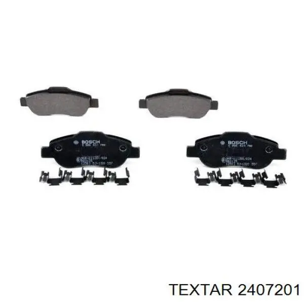 2407201 Textar колодки гальмівні передні, дискові
