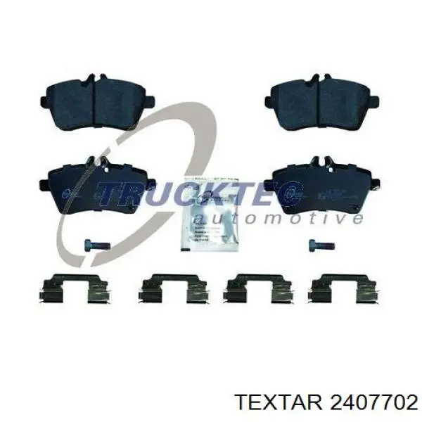 Купити 2407702 Textar Колодки гальмівні передні, дискові