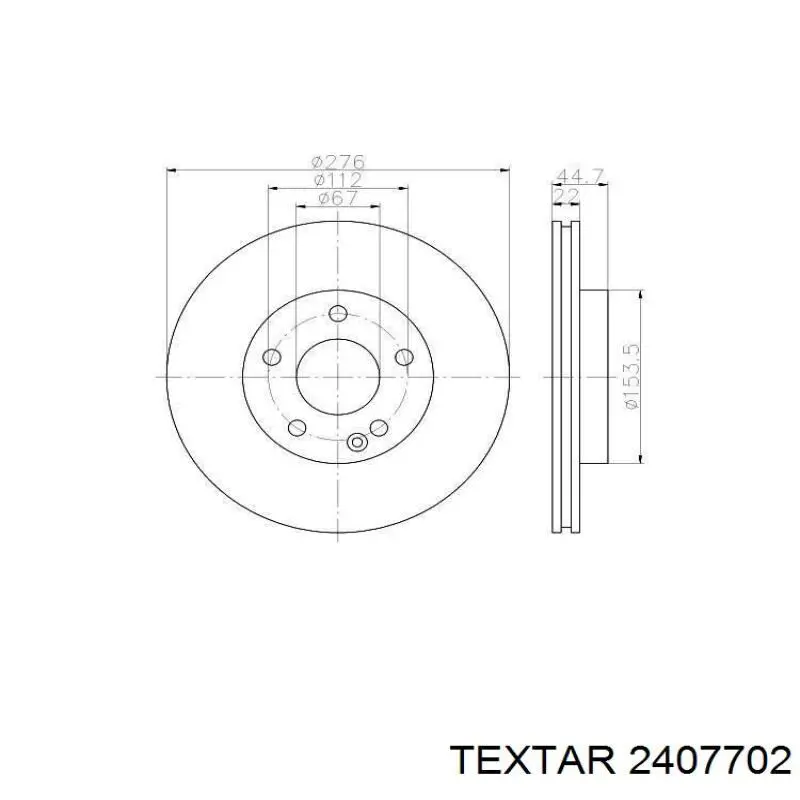 Тормозні колодки Textar 2407702