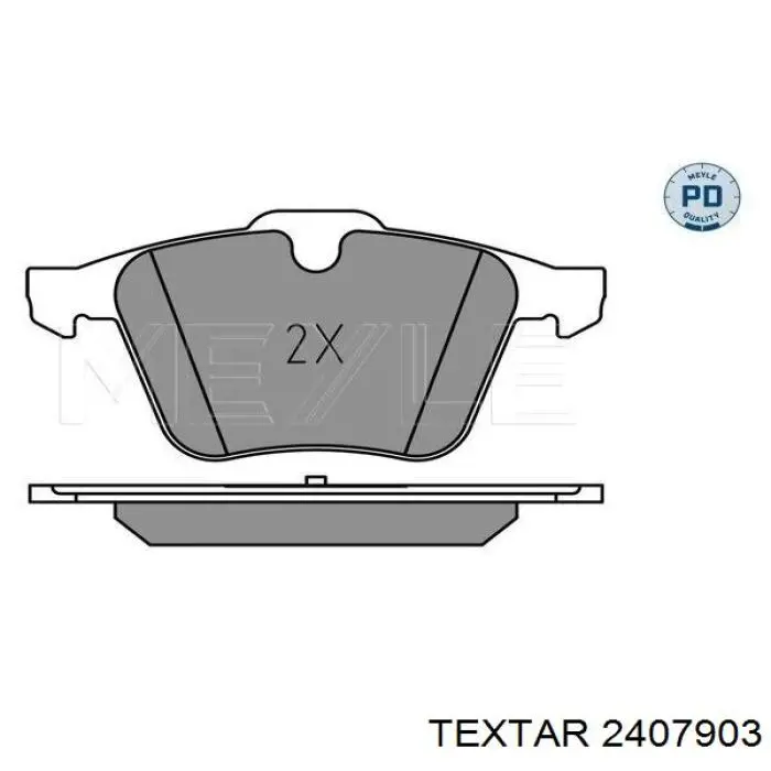 Гальмівні колодки Textar 2407903 ціна, від 39.18 USD