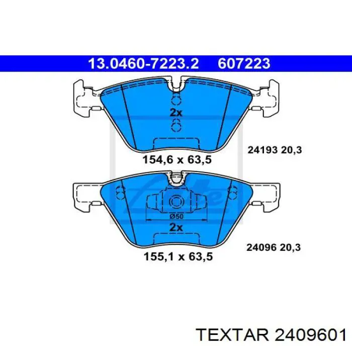 Тормозні колодки Textar 2409601