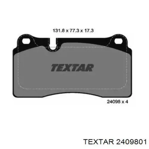 Тормозні колодки Textar 2409801