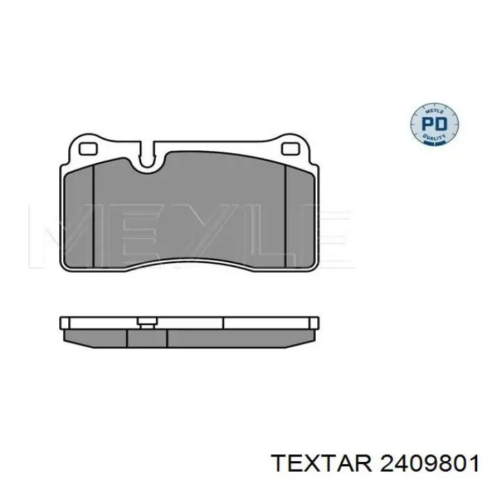 Гальмівні колодки Textar 2409801 ціна, від 75.56 USD