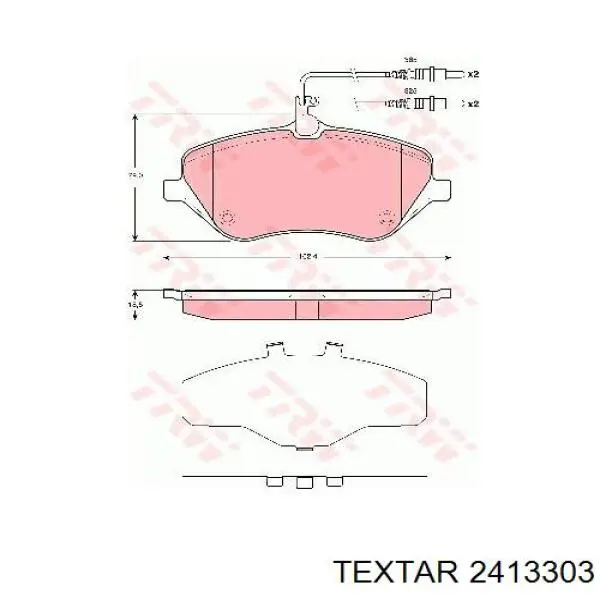 Тормозні колодки Textar 2413303