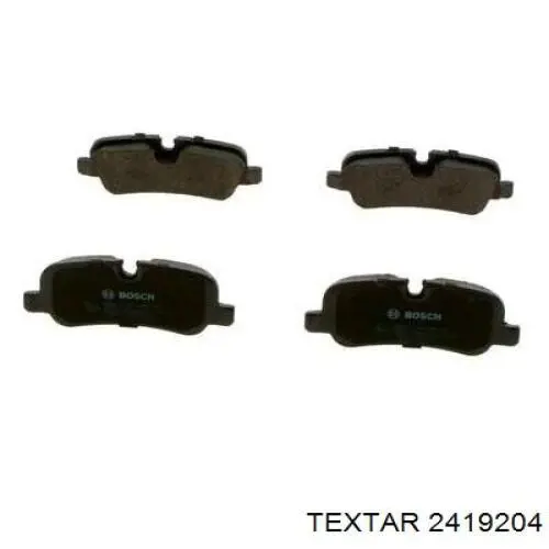 Задні гальмівні колодки 2419204 Textar