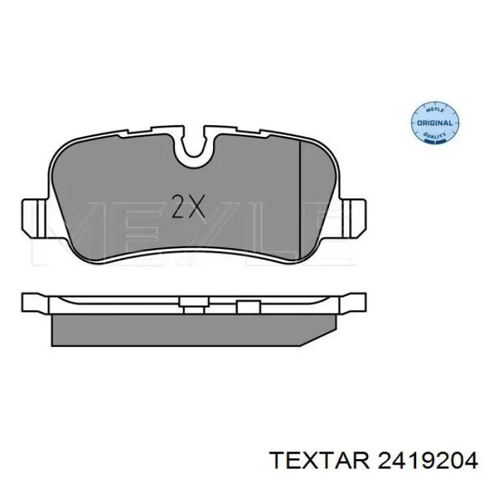Купити 2419204 Textar Задні колодки