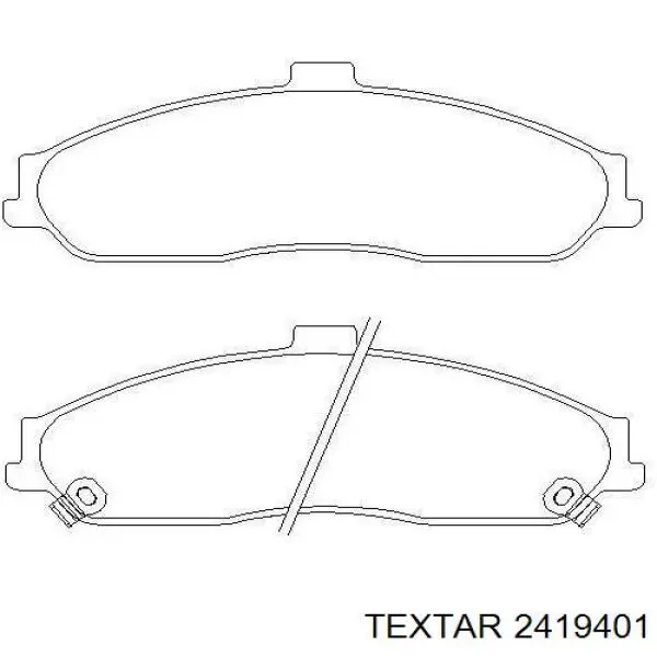 Гальмівні колодки Textar 2419401 ціна, від 47.62 USD