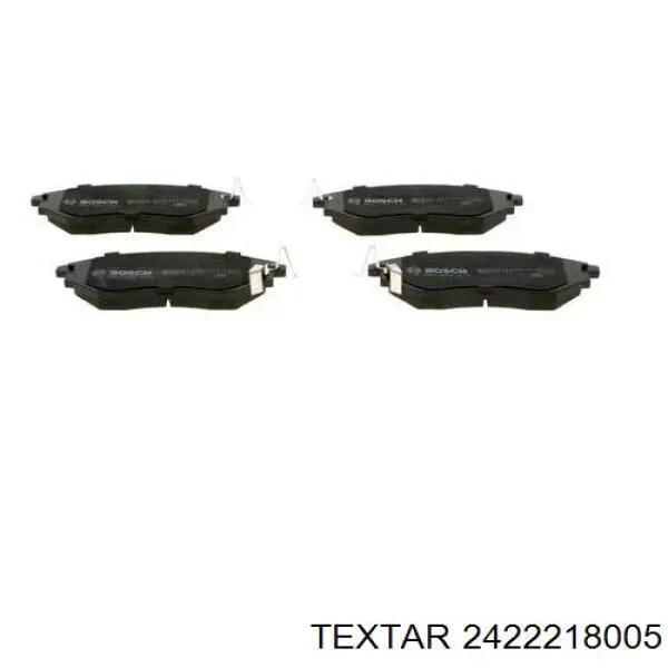 2422218005 Textar Передні гальмівні колодки