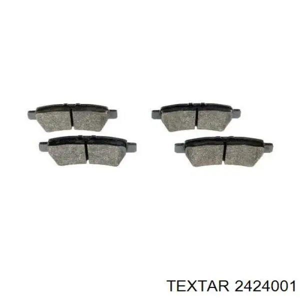 Задні гальмівні колодки Textar 2424001 ціна, від 17.92 USD