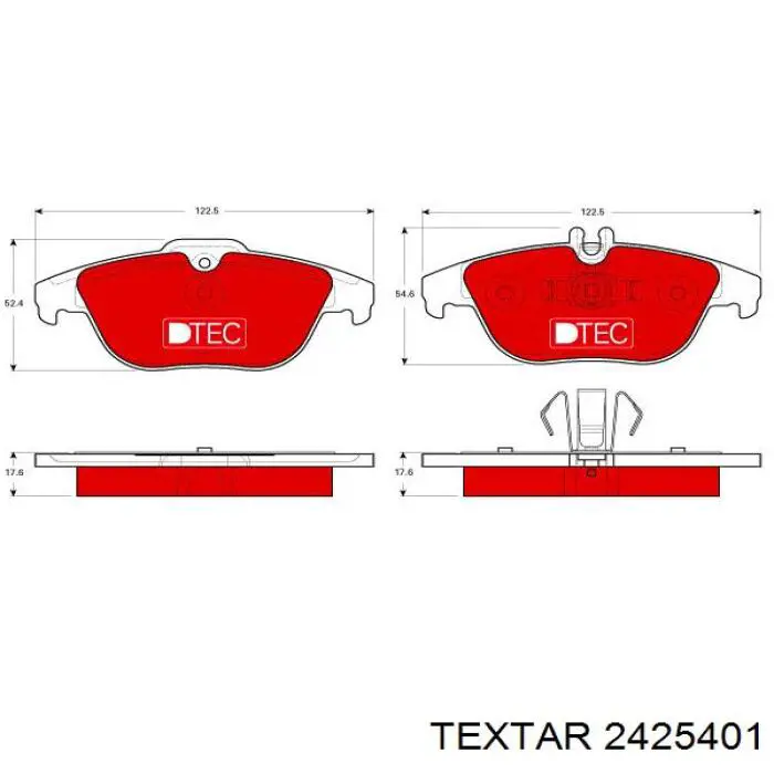 Купити 2425401 Textar Задні колодки