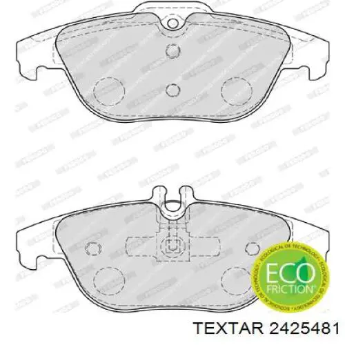 Задні гальмівні колодки Textar 2425481 ціна, від 32.57 USD