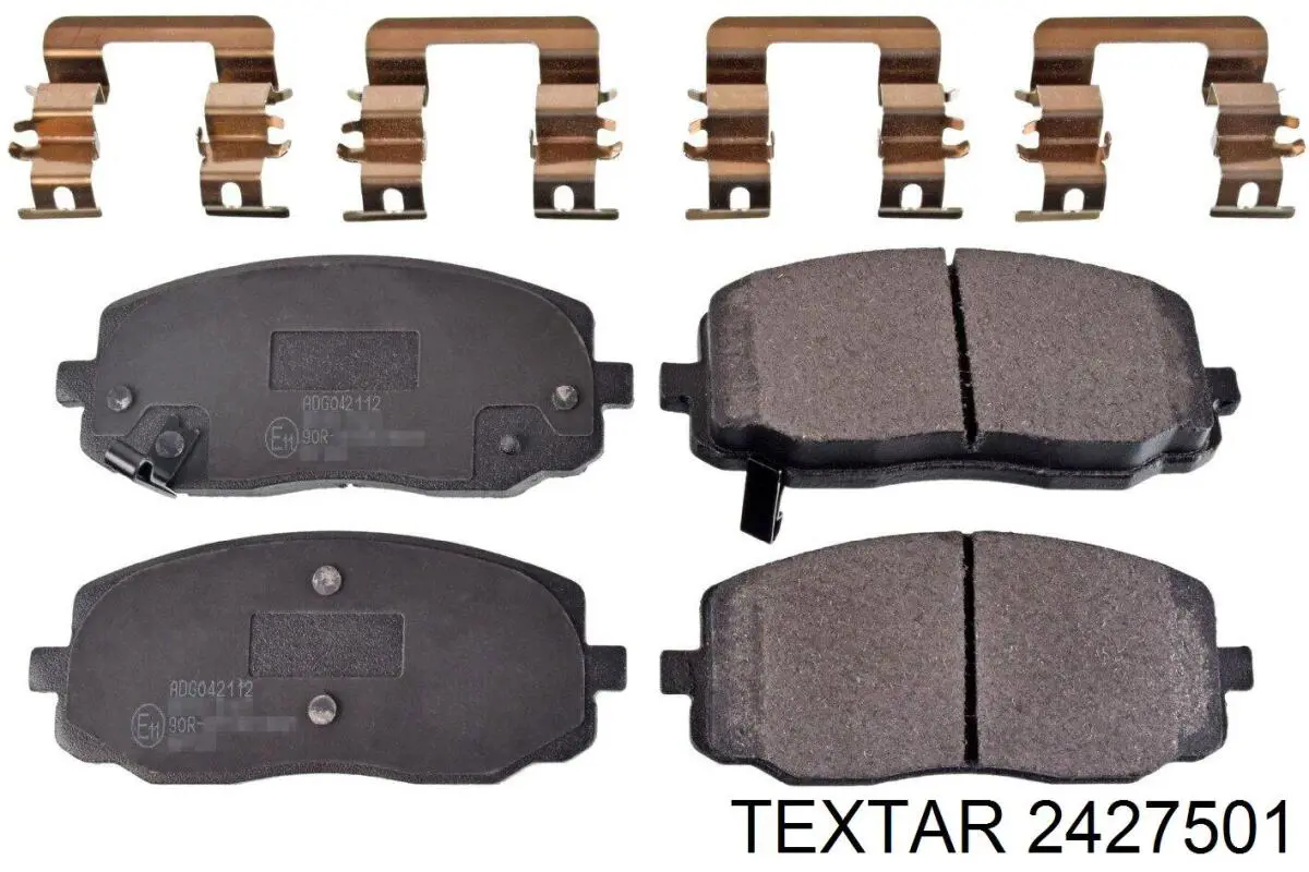 2427501 Textar Передні гальмівні колодки