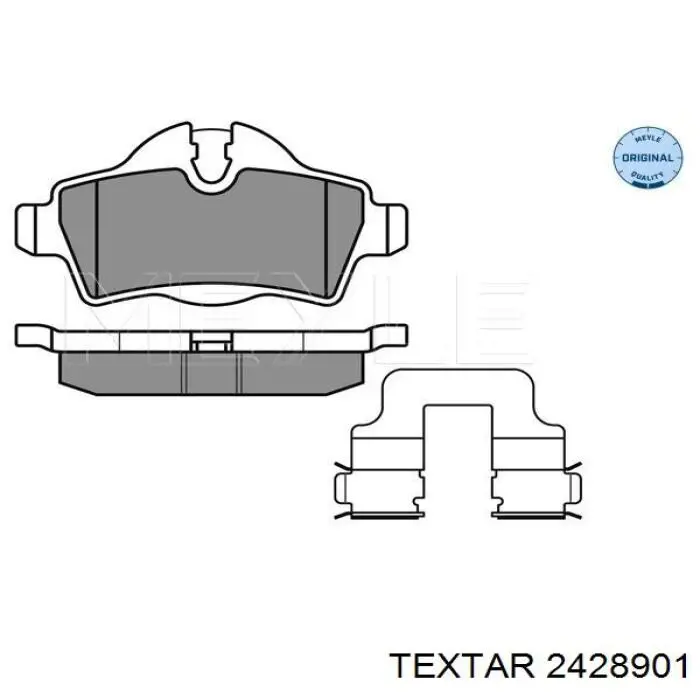 Задні гальмівні колодки Textar 2428901 ціна, від 24.29 USD
