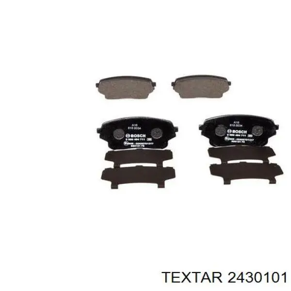 Купити 2430101 Textar Колодки гальмівні передні, дискові