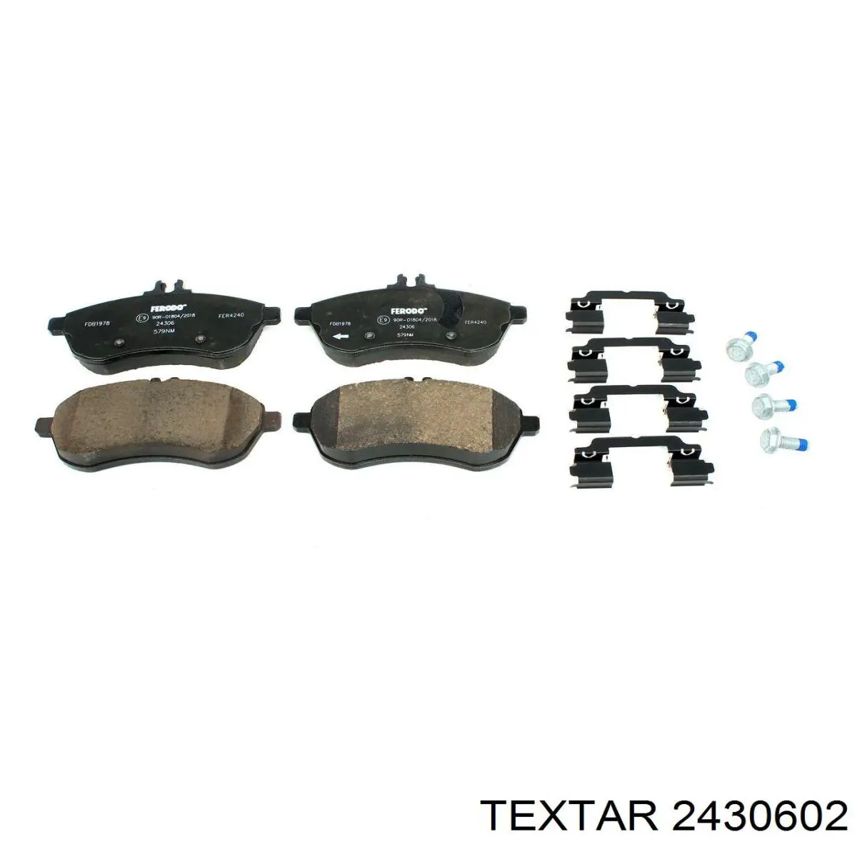 Купити 2430602 Textar Колодки гальмівні передні, дискові