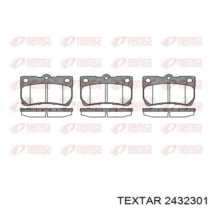 Купити 2432301 Textar Задні колодки