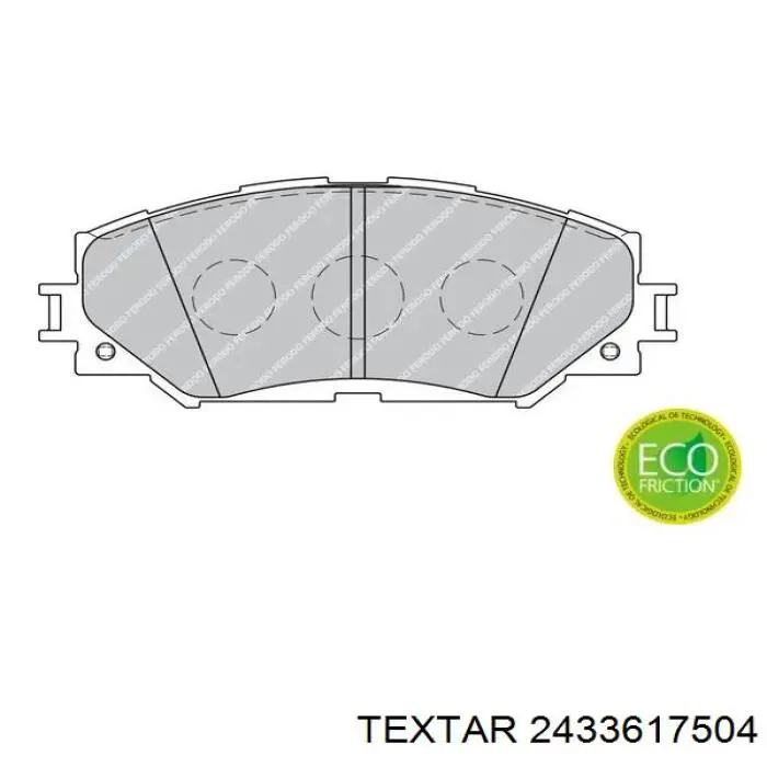 Гальмівні колодки Textar 2433617504 ціна, від 21.97 USD