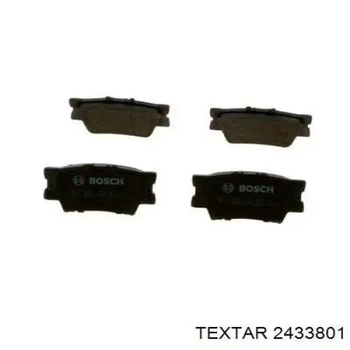 2433801 Textar Колодки гальмівні задні, дискові