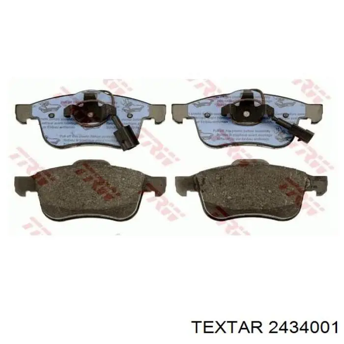 Гальмівні колодки Textar 2434001 ціна, від 37.23 USD