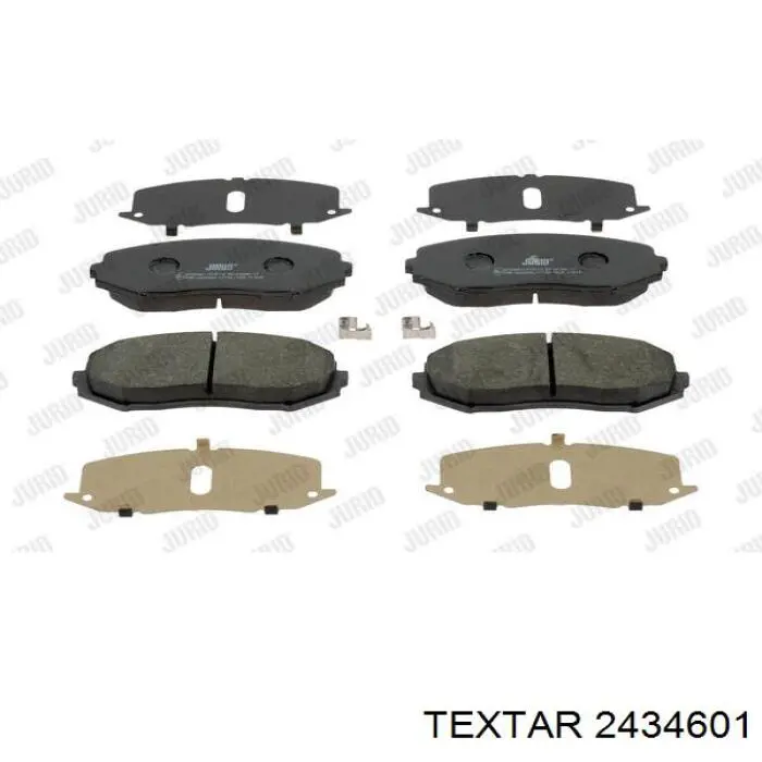 2434601 Textar Передні гальмівні колодки