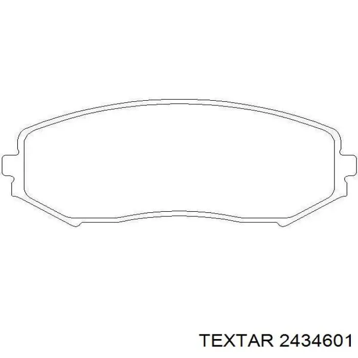 Передні тормозні колодки 2434601 Textar