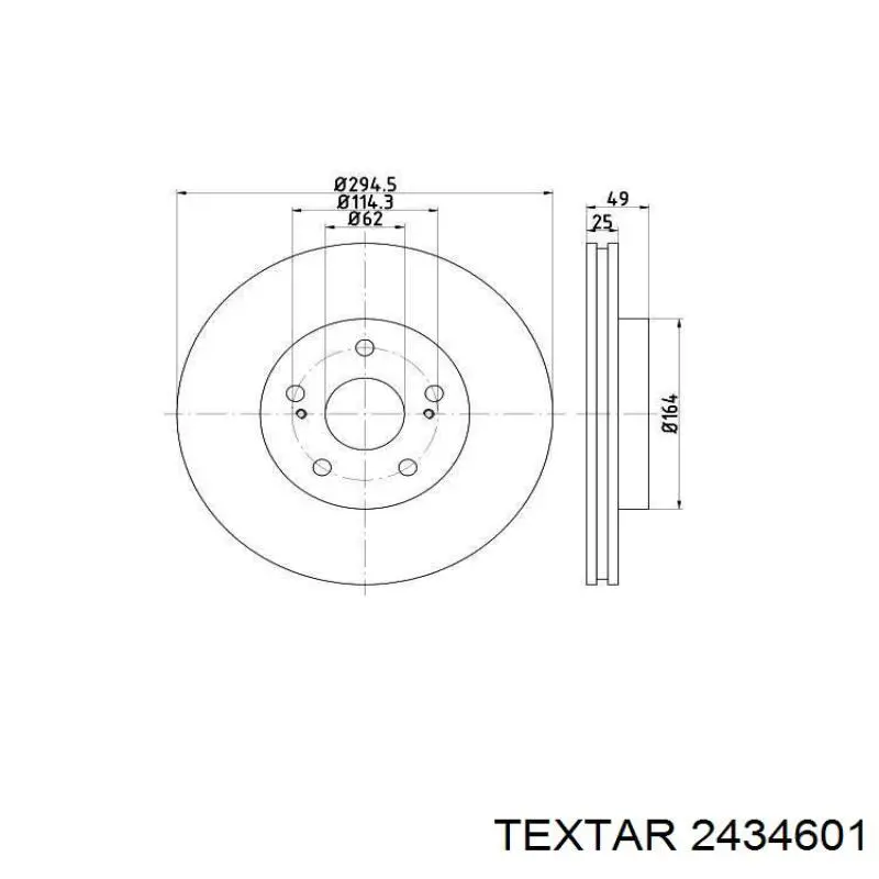 Тормозні колодки Textar 2434601