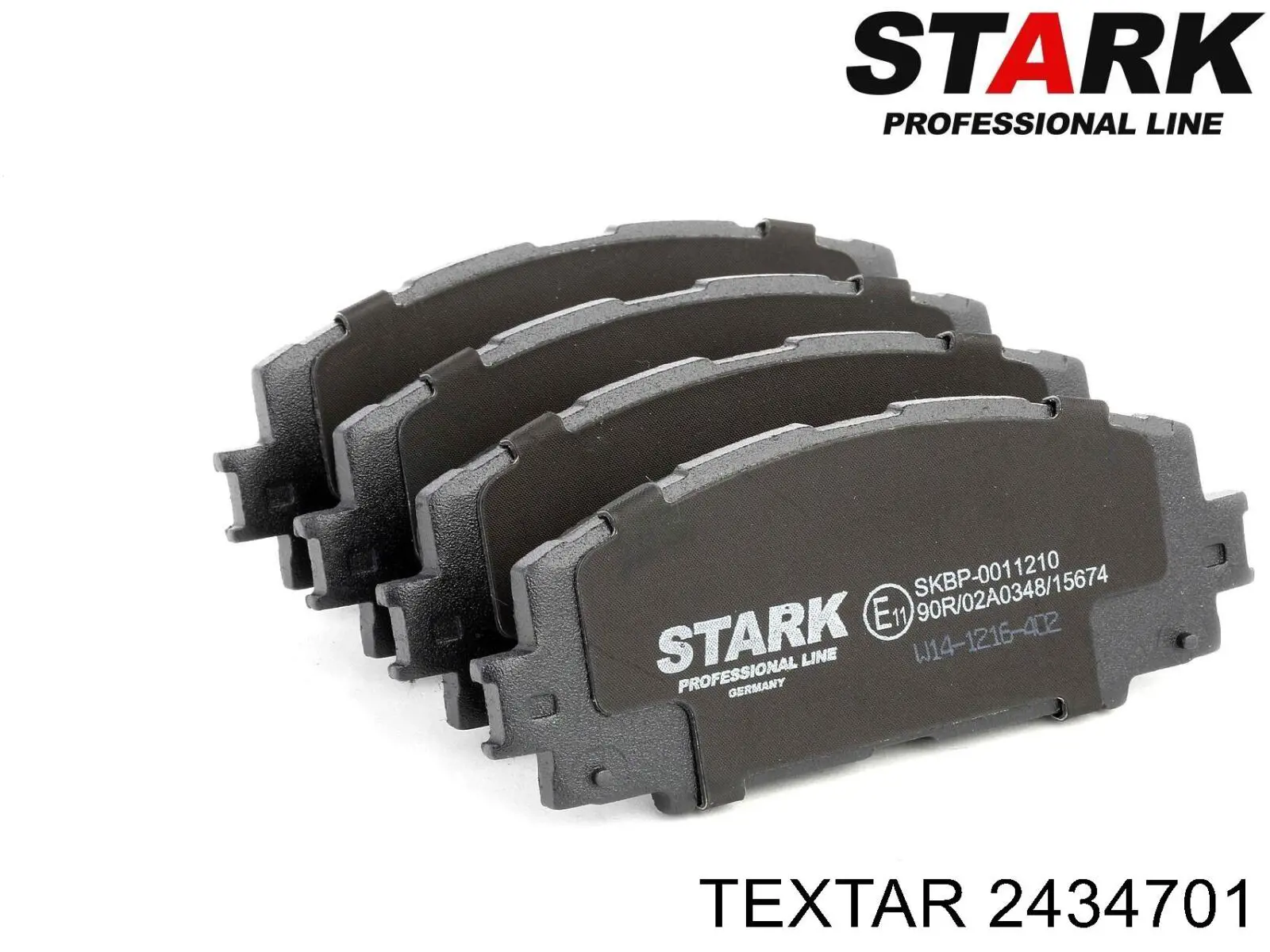 Купити 2434701 Textar Колодки гальмівні передні, дискові