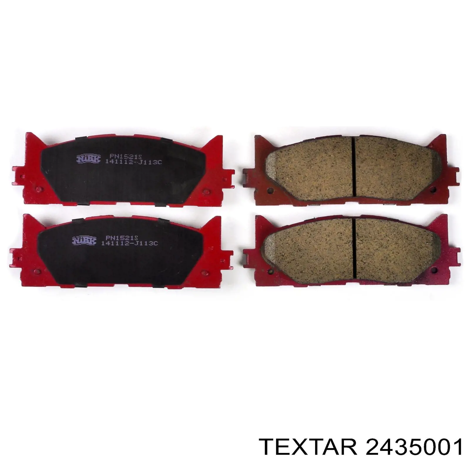 Гальмівні колодки Textar 2435001 ціна, від 27.88 USD