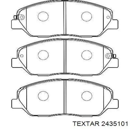Купити 2435101 Textar Колодки гальмівні передні, дискові