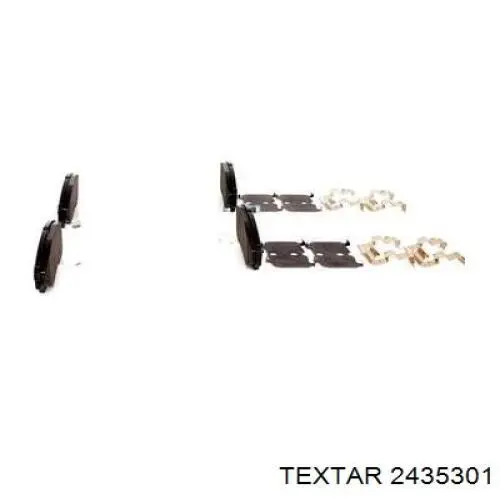 Гальмівні колодки Textar 2435301 ціна, від 24.57 USD