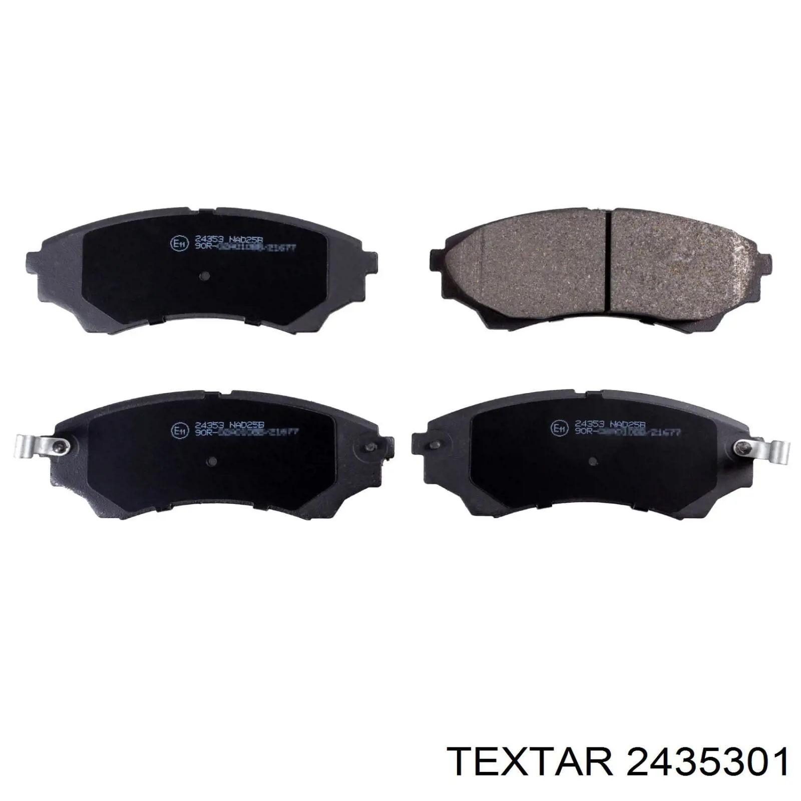 Передні тормозні колодки 2435301 Textar