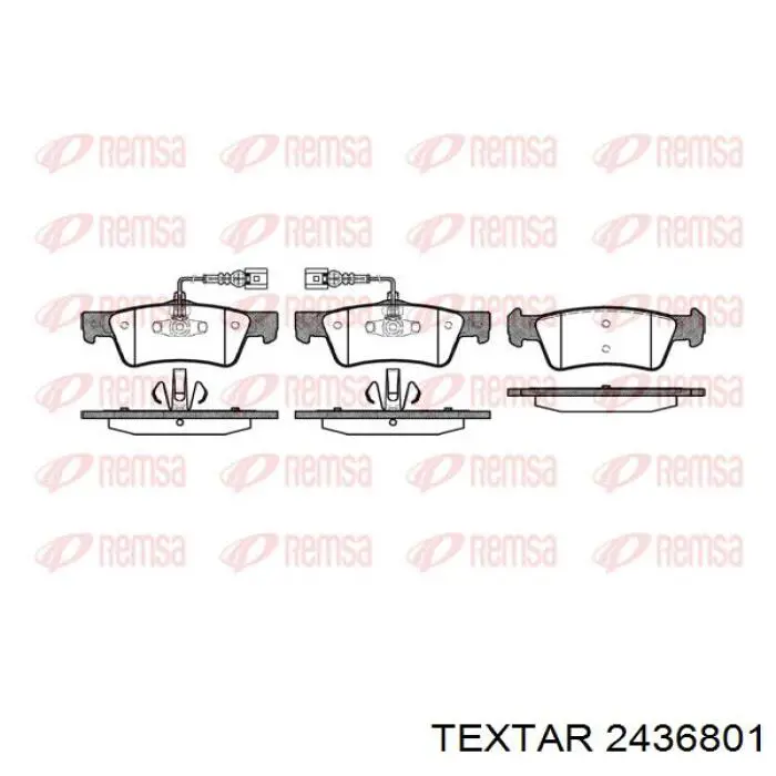 Купити 2436801 Textar Задні колодки
